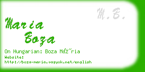 maria boza business card
